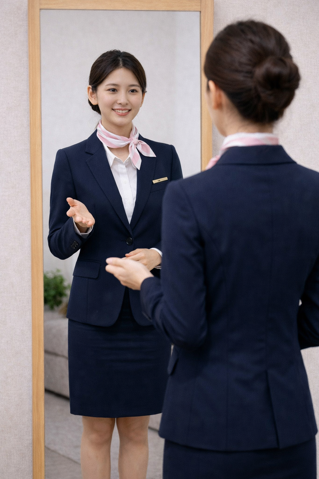 승무원 서비스 경험 면접 연습 이미지