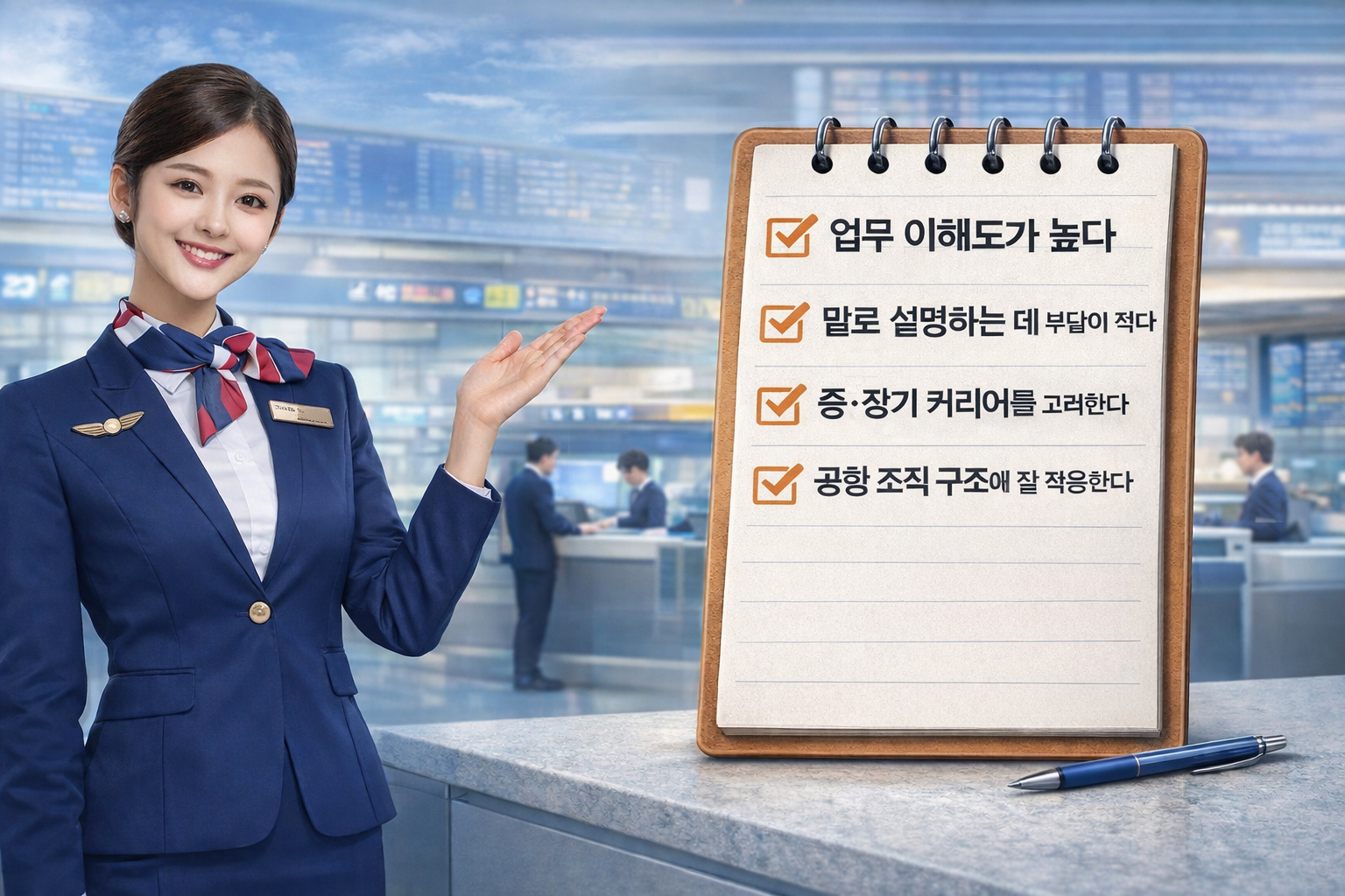 공항 지상직 준비가 잘 맞는 사람의 특징과 준비 기준을 정리한 이미지