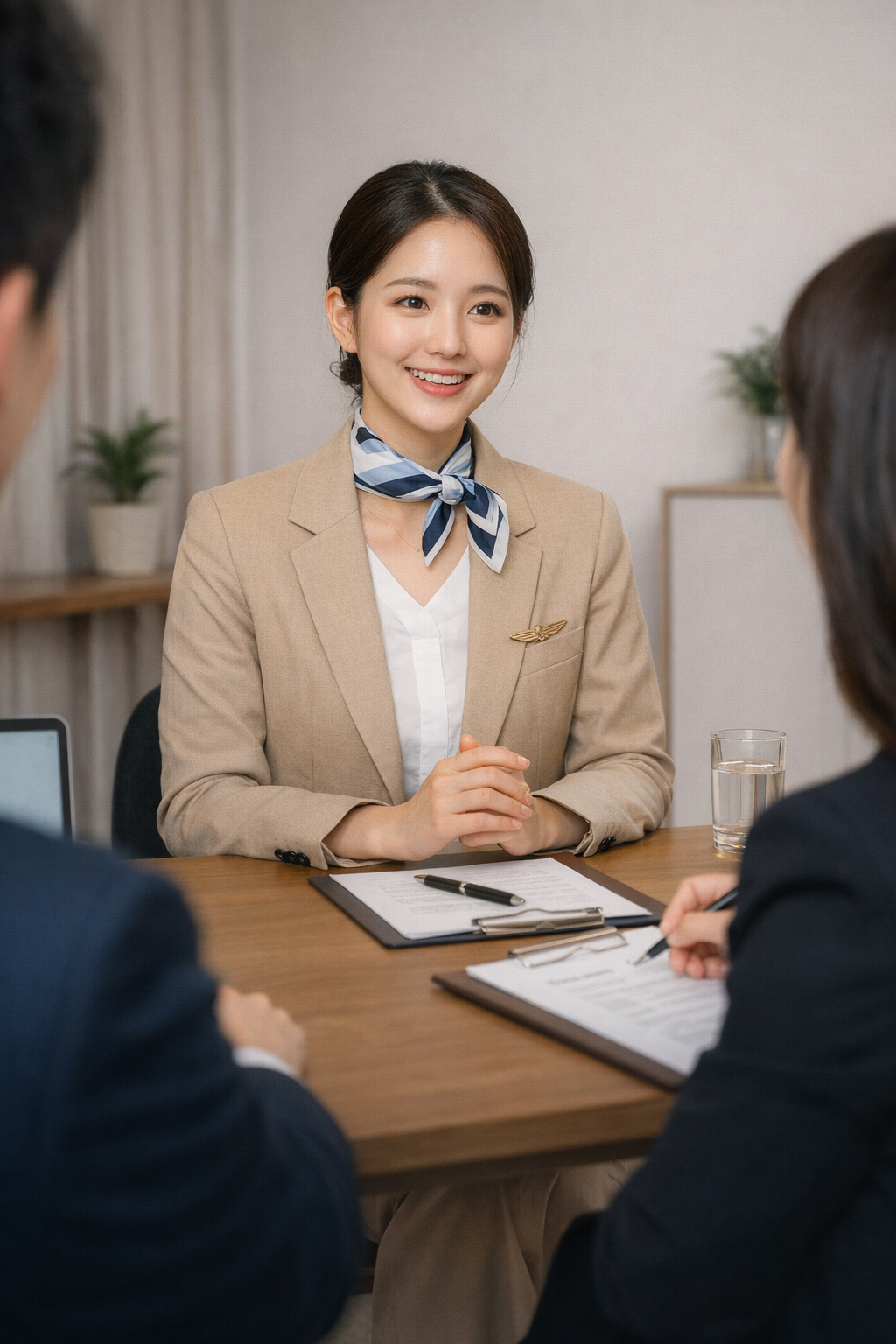 승무원 입사 후 포부 예시 면접 답변 이미지