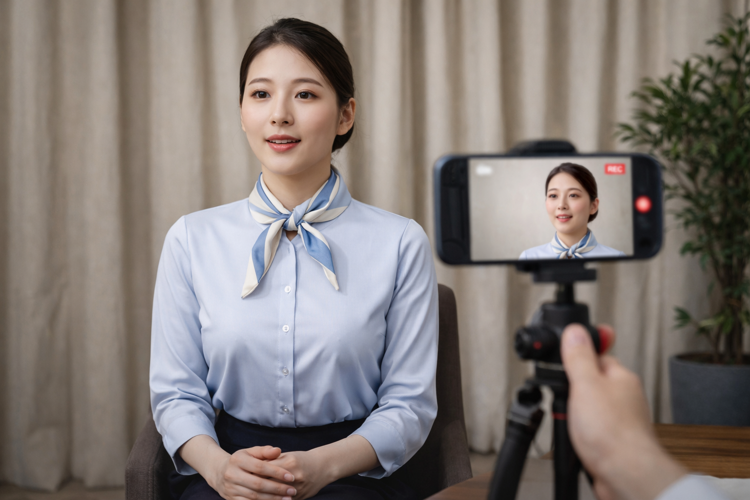 승무원 1분 자기소개 예시 면접 연습 이미지