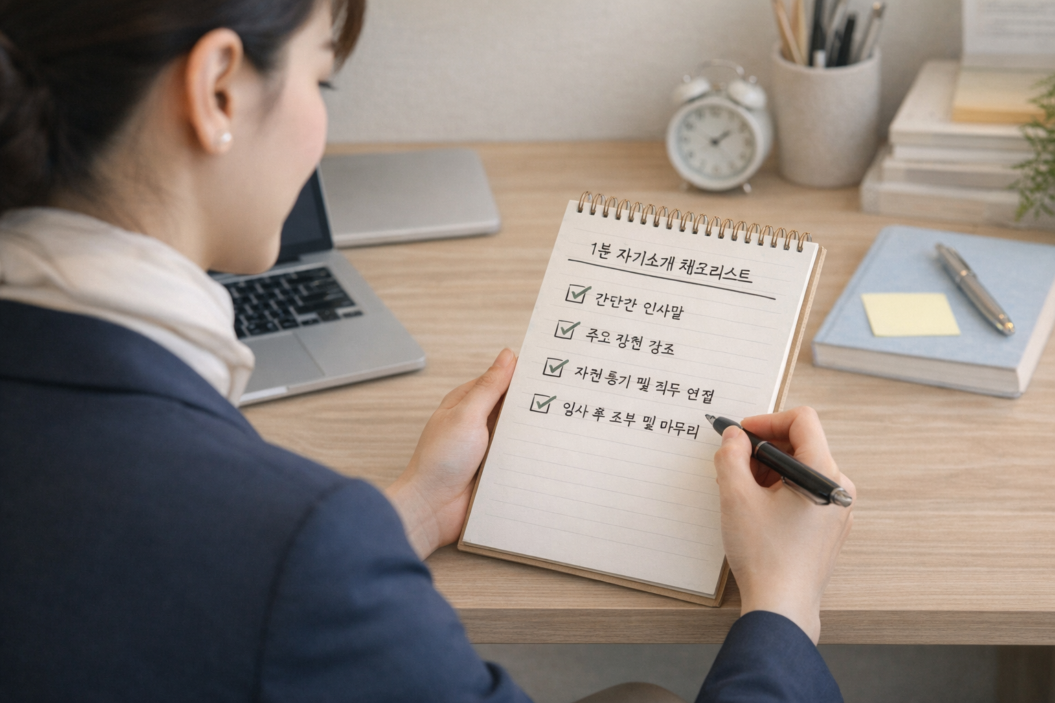 승무원 1분 자기소개 체크리스트 이미지
