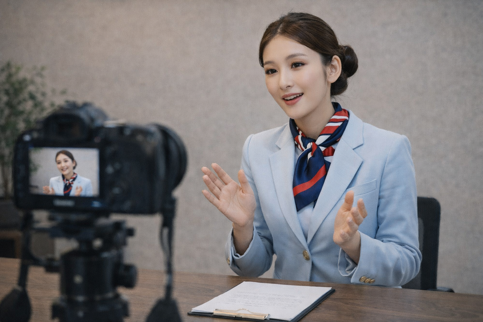 승무원 서비스 경험 답변 연습 이미지