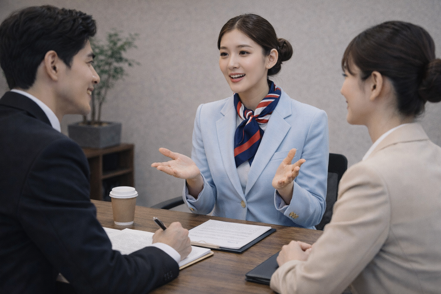 승무원 갈등 해결 답변 예시 이미지