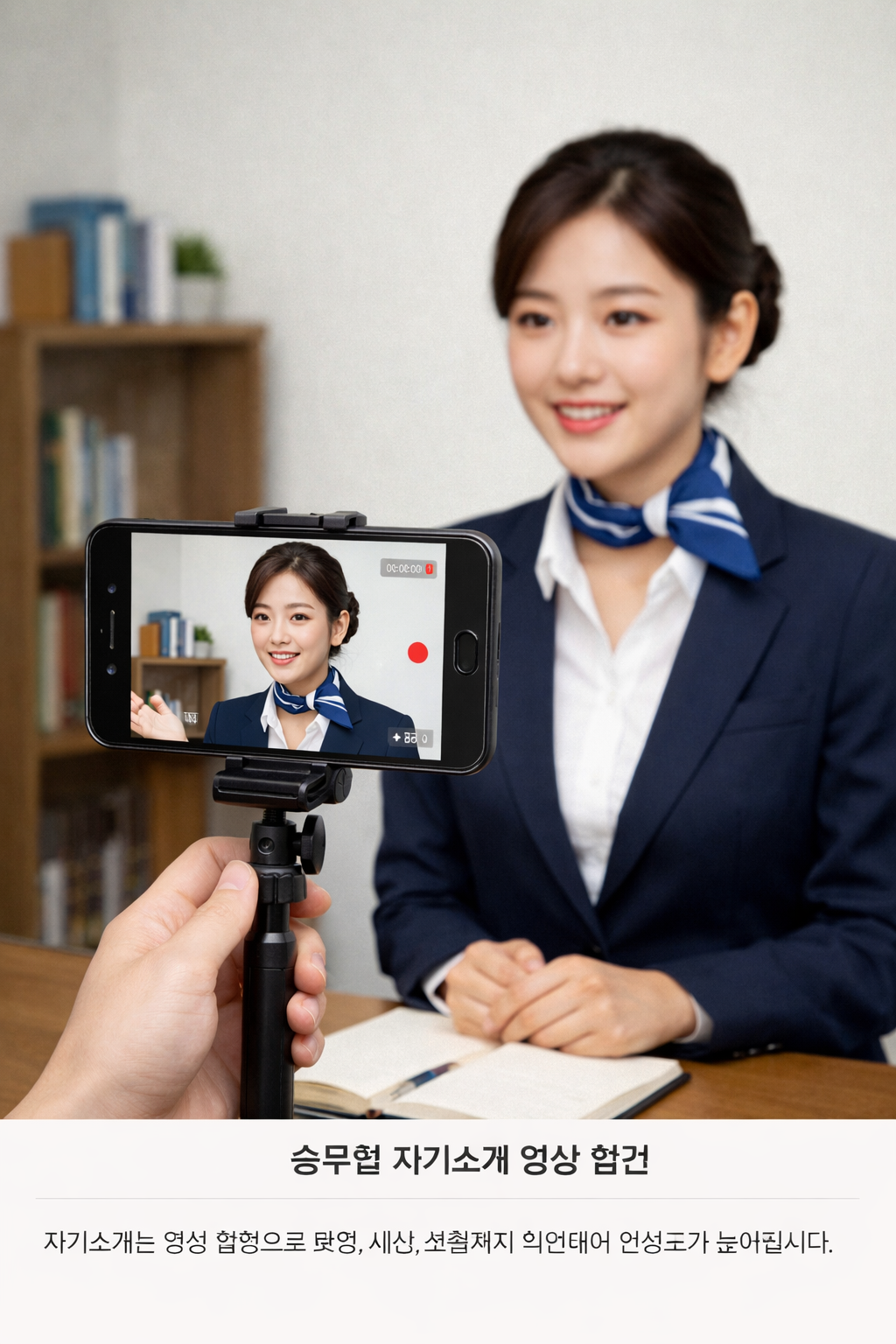 승무원 자기소개 영상 점검