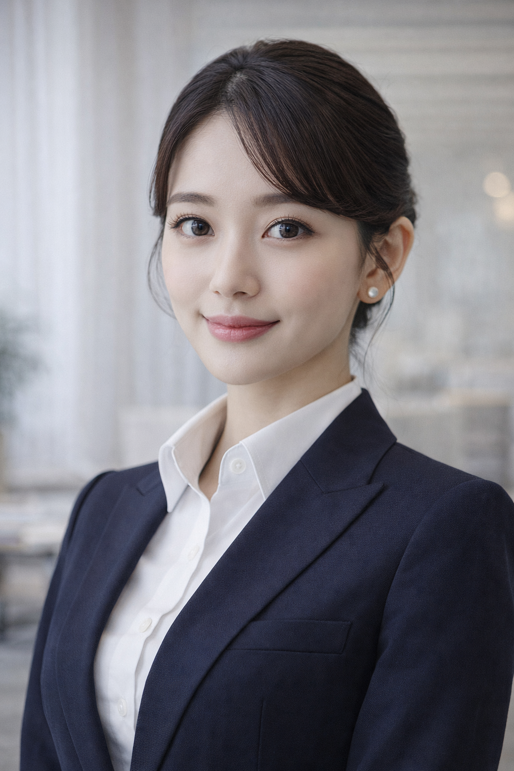 단정한 헤어와 메이크업 예시